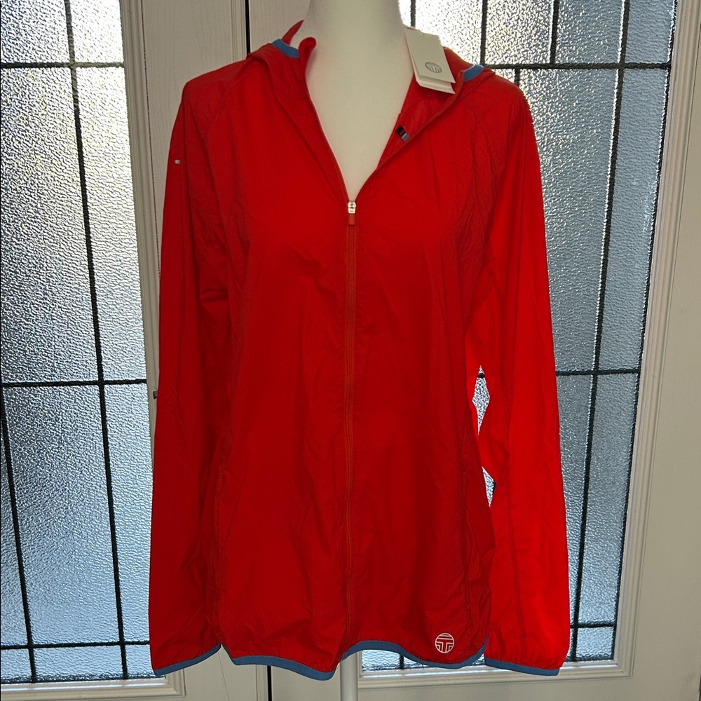 Tory Burch Vibrant Red Utility Jacket